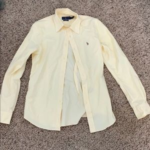 Yellow polo button down